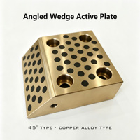 Plaque active angulaire Wedge 45 °   Plaque de guidage en alliage de cuivre, glissière résistante à l'usure pour composants de moule de presse à estamper