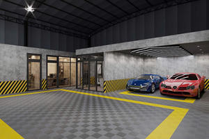 Dalles de <span class=keywords><strong>sol</strong></span> de garage en <span class=keywords><strong>PVC</strong></span> avec motif diamant et système d'interverrouillage pour <span class=keywords><strong>atelier</strong></span> et garage à domicile - Product Image 6