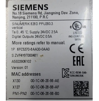 6FC5370-8AA30-0AA1 SONGWEI 6FC53708AA300AA1 SIEMENS SINUMERIK 828D PPU 280.3 CNC Contrôleur En Stock