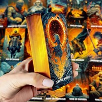 Cartes de tarot et d'oracle de luxe haut de gamme personnalisées en papier brillant écologique, avec guide de lecture, boîte magnétique, cartes de jeu de société pour la famille