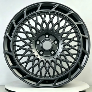 Jantes monobloc forgées en aluminium de 18 à 23 pouces, finition gris mat, à rayons en nid d'abeille, PCD 5x112 5x114.3 5x120 pour voiture de tourisme - Product Image 3