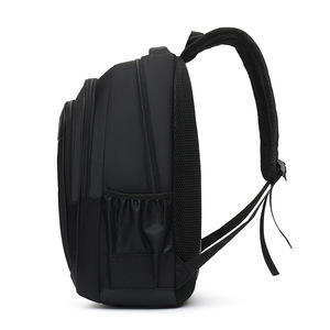 Laptop <b>Backpack</b> For Men Large Capacity Business Travel Shoulder Straps Solid Color <b>Black</b> Red Blue Spring 2025 - Product Image 2