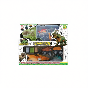 Camion dinosaure Sauro Tir 25x28x7 cm avec ensemble de véhicules jouets dinosaures - Product Image 2
