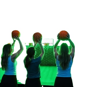 Paniers de basket-ball actifs d'intérieur avec structure en métal et plastique pour le jeu éducatif dans les centres commerciaux, parcs de trampolines et jeux interactifs - Product Image 1