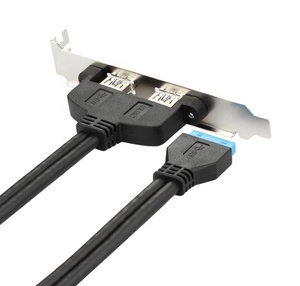 Bảng Điều Khiển Tùy Chỉnh Gắn <span class=keywords><strong>USB</strong></span> 3.<span class=keywords><strong>0</strong></span> Nữ Trở Lại Bảng Mạch Chủ Cáp Tiêu Đề 20Pin Với Giá Đỡ Khe Cắm <span class=keywords><strong>PCI</strong></span> - Product Image 3