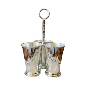 Best Quality Luxury Metal Handmade Silver Cutlery Holder Kitchen Storage Caddy From Exporter in India - Product Image 6