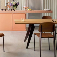 Table à manger moderne en bois massif, qualité supérieure pour la maison, le bureau et le restaurant, pour la cuisine et la salle à manger