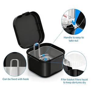 High-quality European-style large-capacity denture <b>case</b>, orthodontic <b>retainer</b> storage box, denture storage and dental care box - Product Image 4