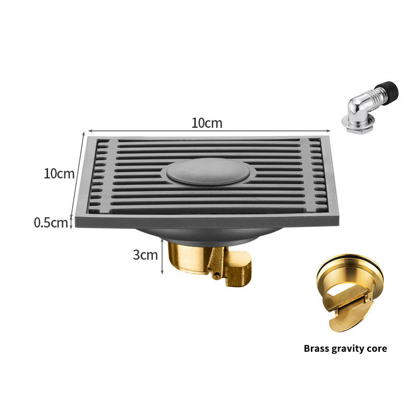 10 * 10 dual floor drain (copper core+adapter)
