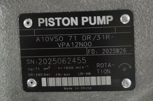 A10V Serie A10VS A10VSO71 A10VSO28 Hydraulische Kolbenpumpe A10VSO71DR/31R-VPA12N00 A10VSO 71 <span class=keywords><strong>DR</strong></span>/31R- VPA12NOO - Product Image 3