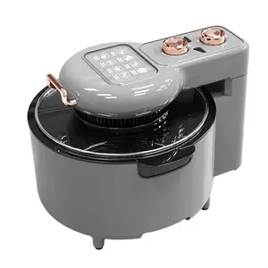 8L Visual Air Oil Free Large Capacity Electric Fryer Automatic Rotation French Fries Machine Multi-Function Oven Dropship