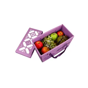 Custom גלי נייר מזון אריזה תיבת עבור פירות אריזה