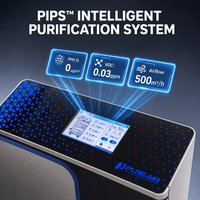 Extracteurs de fumée laser Pure-Air PIPS PA-DS2400i équipés de capteurs d'odeurs PM1.0, VOC, O3, HCl pour la découpe/gravure/marquage laser