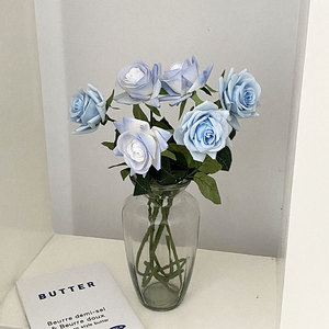 <b>Artificial</b> Rose Bouquet Silk <b>Flower</b> High Simulation Wedding Home Decoration <b>Vase</b> <b>Arrangement</b> - Product Image 2