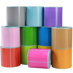 Low Prices Custom Size Colour Labels Thermal Color Direct Thermal Labels Thermal Label Sticker Roll