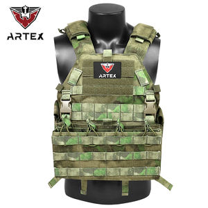 Gilet tactique de protection imperméable et léger en polyester avec système MOLLE, gilet d'entraînement camouflage - Product Image 1
