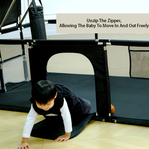 Parc <span class=keywords><strong>de</strong></span> jeu rectangulaire extra large pour bébé avec sac <span class=keywords><strong>de</strong></span> frappe et filet <span class=keywords><strong>de</strong></span> football, aire <span class=keywords><strong>de</strong></span> sport intérieure pour tout-petits - Product Image 4