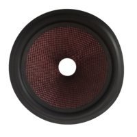 3.5 inci Speaker aluminium dikelilingi karet suku cadang Speaker Subwoofer kerucut passivie aksesori penting untuk sistem Audio