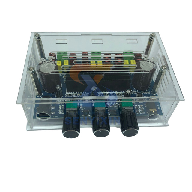 Bluetooth 5.0 High-power Digital Power Amplifier Board TPA3116D22.1 Channel with AUX with Acrylic Shell