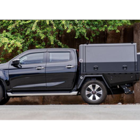 KMB Cabine simple en aluminium personnalisée Cage Ute Demi-plateau 4x4 Auvent en aluminium 2400