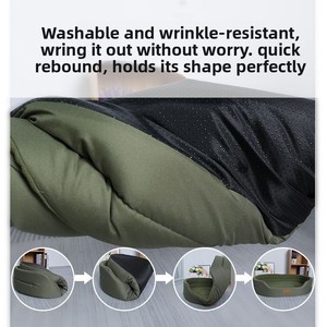 친환경 현대 옥스포드 천 개 침대 여름 시원한 둥지 타원형 올 시즌 유니버설 이동식 빨 시바 이누 애완 동물 침대 - Product Image 4