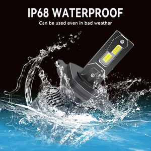 Phare LED universel 3 couleurs avec télécommande 100W, faisceau haut/bas H4 6000K-6500K 12V 12000LM, garantie 2 ans - Product Image 5