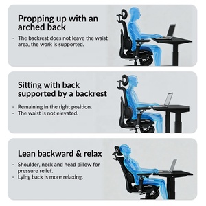 เก้าอี้สำนักงานเพื่อสุขภาพ ปรับได้ 360 องศา รองรับหลังส่วนล่าง ออกแบบตามหลักสรีรศาสตร์ ปรับเข้ากับเอวได้อย่างสมบูรณ์แบบสำหรับการนั่งเป็นเวลานาน - Product Image 3