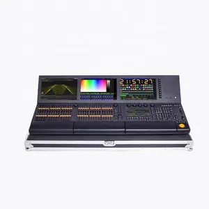 Three 15.4-inch electric touch screens Grand ma full size Dmx lighting controller grand ma controller for dj lights