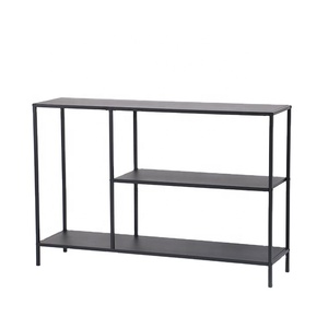 <span class=keywords><strong>Mesa</strong></span> <span class=keywords><strong>Consola</strong></span> Moderna de Estilo Nórdico para Sala de Estar, Entrada o Recibidor, Fabricada en Tubo de Acero Negro - Product Image 1