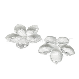 Portaflores acrílico 3D transparente con pétalos de cuentas para accesorios de joyería DIY, pinzas para el cabello y corsages. - Product Image 2