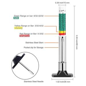 Mechanische 32-delige slimme kleurgecodeerde bandenprofielmeter - Product Image 2