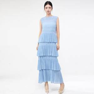 ชุดเดรสแบบจับจีบหลายชั้นของผู้หญิงชุดเดรสฤดูร้อน - Product Image 1
