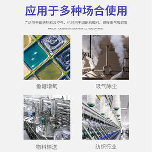 High-Power Aluminum Alloy Aerator Oxygen Fishpond Air Pump and HG High-Pressure Vortex <b>Blower</b> for Fishponds - Product Image 5