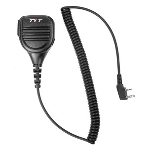 ไมโครโฟนมือถือ TyT สำหรับ TyT F8 Md380 Uv390 อุปกรณ์เสริมเครื่องส่งรับวิทยุพร้อมสายเคเบิลแบบขดและขั้วต่อ 2 พิน - Product Image 1