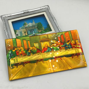 Yingrui La Última Cena <span class=keywords><strong>pintura</strong></span> lámina de plata epoxi imán de nevera impermeable UV impreso tema católico regalo - Product Image 1