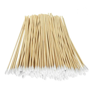 Hisopos de Algodón Largos Bonson de 15 cm con Punta Redonda de Bambú, Desechables, para Maquillaje, Limpieza Industrial - Product Image 5