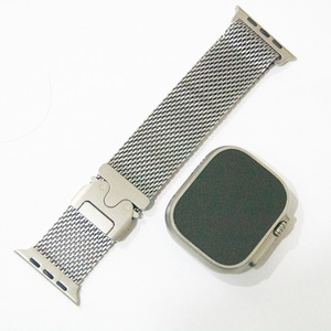 Correa Milanesa para <span class=keywords><strong>Apple</strong></span> <span class=keywords><strong>Watch</strong></span>, Aleación de Titanio TC4, 35g, Cierre en <span class=keywords><strong>Y</strong></span>, Correa de Malla para <span class=keywords><strong>Apple</strong></span> <span class=keywords><strong>Watch</strong></span> <span class=keywords><strong>Series</strong></span> 8 <span class=keywords><strong>7</strong></span> <span class=keywords><strong>6</strong></span> 5 4 3 2 1 Ultra 2 - Product Image 4