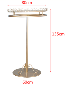 Negozio di <span class=keywords><strong>abbigliamento</strong></span> appendiabiti rotondo dorato, vestiti per bambini in metallo girevole da pavimento, espositore per biancheria intima. - Product Image 5