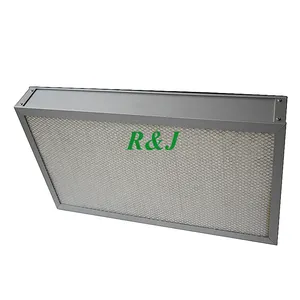 0.3 micron 99.99% h13 14 hepa air filter 24 x 48 portable with Aluminum or Galvanized frame /Hepa filter for ffu