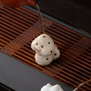 Yixing Purple <b>Clay</b> Tea Pet Snake Zodiac Creative Cute Handmade Tea Table Ornament Tea Plaything - Product Image 2