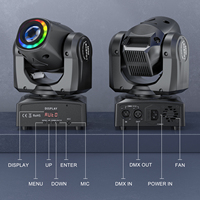 U`King 50W LED Beam Moving Head Lichter mit Musterprojektion, Schwenkbarer Kopf Bühneneffektbeleuchtung LED RGBW Beam Bühnenlicht