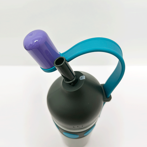 25oz 750ml offset-spout stainless <b>steel</b> water <b>bottle</b> with silicone portable handle and straw 750ml stainless <b>steel</b> water <b>bottle</b> - Product Image 4