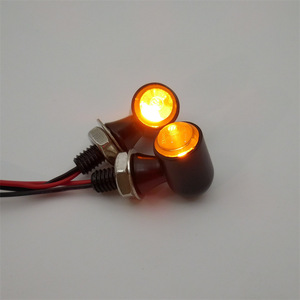 12V Universal <b>Mini</b> Metal Amber <b>LED</b> Turn Signals for Motorcycle & E-Scooter - Product Image 6