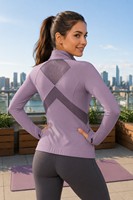 Vêtements de sport d'été légers et respirants pour femmes, avec protection solaire UPF50+ anti-UV, dos en X, en maille, fermeture éclair intégrale, pour activités de plein air, vente en gros