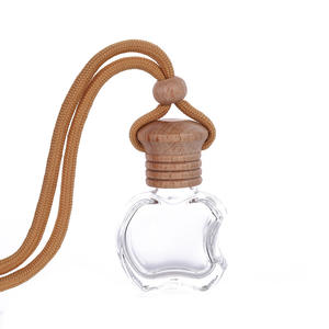 Diffuseur d'huiles essentielles en forme de mini citrouille noire transparente, pendentif vide en verre, désodorisant de voiture, flacon diffuseur suspendu - Product Image 3