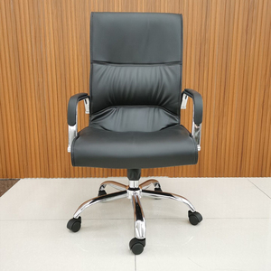 Silla de Oficina Ejecutiva Contemporánea de Cuero Sintético de Buena Calidad con Función Reclinable para Uso en Taller - Product Image 5