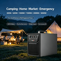 Système d'énergie solaire portable de qualité supérieure en ABS, 500W, 600W, 1000W, 1500W, 2000W, 3000W, avec batterie LiFePO4, station d'énergie solaire