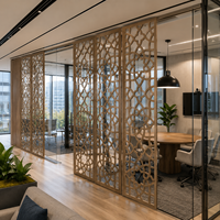 Paravents décoratifs pour séparer les pièces, panneaux muraux WPC contemporains pour hôtels, villas, bureaux et intérieurs de luxe