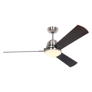 Ventilador de techo negro silencioso con control remoto de 56 pulgadas, regulable y sin ruido, para iluminación interior de dormitorio. - Product Image 1