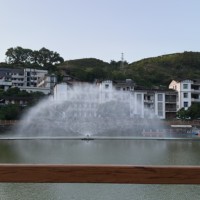 Fontaine à écran d'eau laser pour film en plein air, RGB, IP68, étanche, en acier inoxydable, avec pompe à commande DMX pour spectacle aquatique, modèle LSL 008